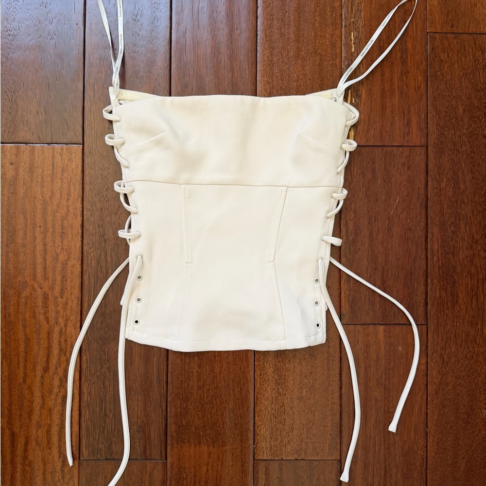 Lovers + Friends Cream Corset Top